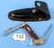 Pocket Knife; Riggers Knife; 6246r; 1 Blade Ww/marlin Spike; Case Xx W/sheath
