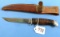 Hunting Knife W/sheath; Case Xx; Sheath Mrkd; Strap Broken