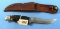 Hunting Knife W/sheath; Scharade Walden #148 Ny