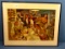 1954 Hunting Lodge; Litho; Western Winchester; Framed
