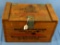 Ammunition Box; Wood; Slot Dovetailed; Winchester 10in X 9 1/2in X 16in; Empty; For 500 ;12 Ga. 3in