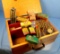 Wooden Box Of Mixed Winchester Gun Accessories; Shells; Pellets; Shot; Etc. Some Remington Items