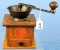 Oak Box Lap Coffee Grinder; “Run Easy