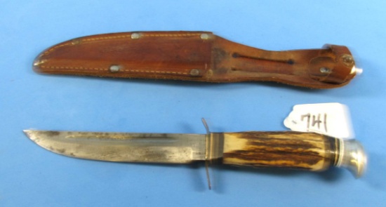 Hunting Knife W/sheath; Ec Soligen; Germany; 55x