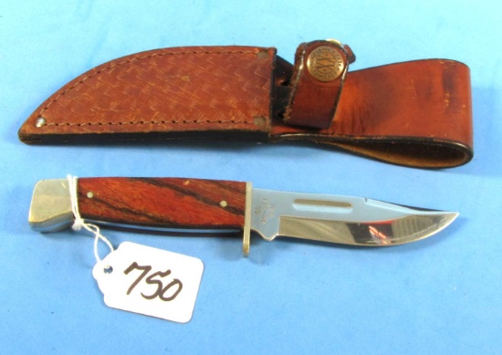 Hunting Knife W/sheath; Case Xx 778-3 1/2 ; Button On Sheath Mrkd