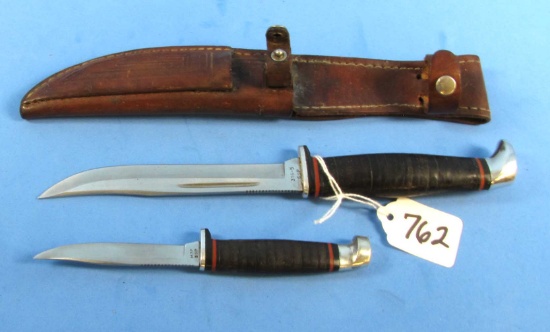 Hunting Knife Duo W/sheath; Case Xx M3f & 316-5