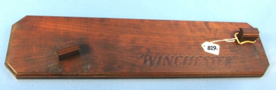 Winchester Wooden Single Gun Rack; Wall Mount In Orig. Box