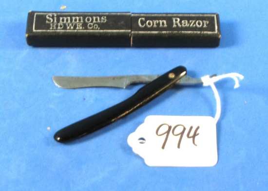 Corn Razor; Black Hndl W/case; Keen Kutter