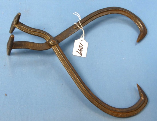 Cast Iron Tongs; Mrkd ‘winchester’; ????