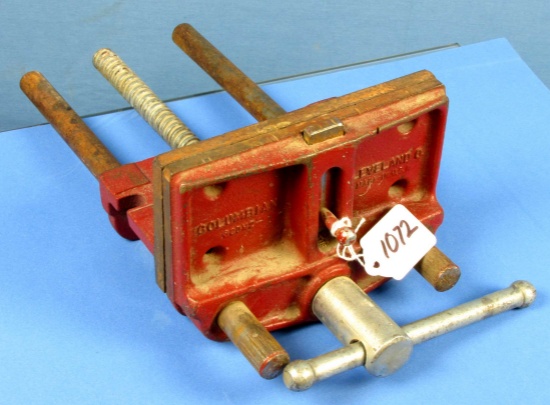 Vice; Clamp On; Red Cast Iron; Columbia; Cleveland