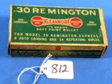 Cartridges: .30 Remington Kleanbore; Model 30; In Box