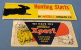 Hunting Starts W/rabbit; Buy Western Ammo. Here; 1954; Litho; 19 3/4in X 6 1/4in & We Have The Wes