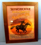 Lg. Winchester Rifles & Shotguns Poster; “the Adventure Continuesin U S Repeating Arms Co. W/horse