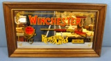 Mirrored Sign; Winchester Repeating Arms; Model 1873; Approx. 29in X 16 1/2in