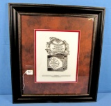 Advertising; Winchester Baseball & Box; Beautifully Framed; Very Striking Piece; Black & White