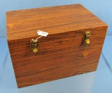 Wooden Tackle Box; No Hndl.