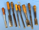 Lot: 9 Winchester Woodworking Chisels