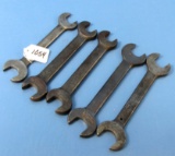 5 Straight Open End Wrenches; Winchester #1728(2);1723; 1740 (2)