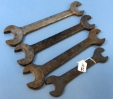 4 Lg. Straight Open End Wrenches; Winchester #1643; 1152 (2); ?#