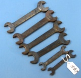 6 Straight Open End Wrenches; Winchester #1706; 1212;1234 (3);1631