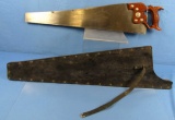 Winchester #40 Old Trusty Hand Saw W/great Horse & Rider Etching On Blade. Don’t Think It Was Ever U