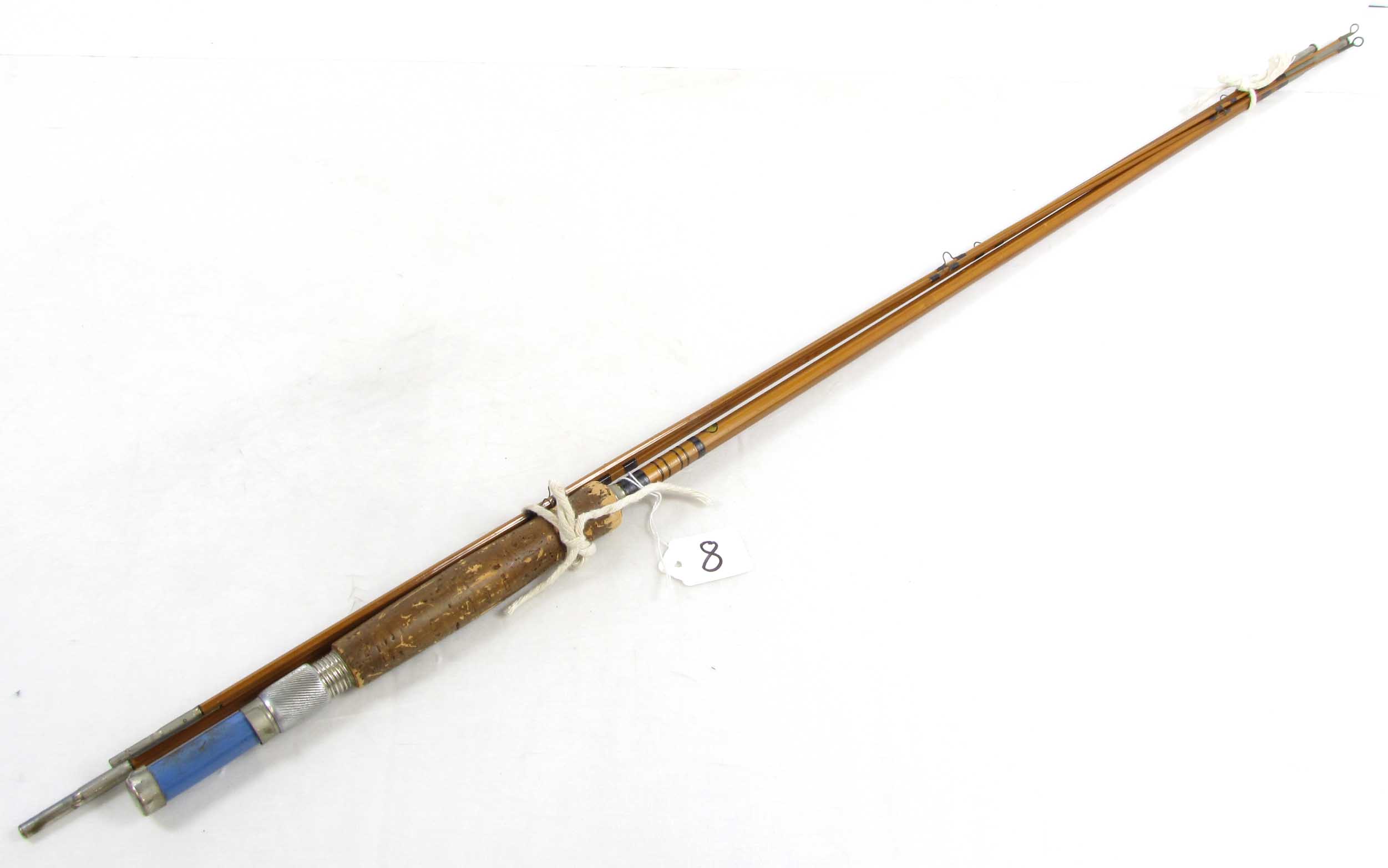 Custom Bamboo Fly Fishing Rod; 4 Pc. (navy Blue