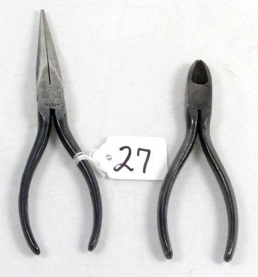 Pliers (2); Flat Nose & Diagonal; Keen Kutter