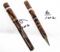Win. ink pen & pencil set; brown