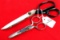 LOT: KK scissors; 8in. & button hole