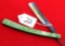 Win. straight razor; green ice handle; No. 11