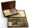 LOT: 1 box of Simmons steak knives wooden box of 6; 1 box of KK silverware