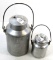 LOT: 1- Simmons 1 gal. aluminum milk can; 1- Simmons pt. aluminum milk can