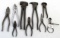 LOT: 9; KK; hand tools; staple puller; fencing pliers; carpenter pincher; slip joint; diagonal; roun