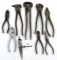 LOT: 9; KK; hand tools; hoof nippers; staple puller; fencing pliers; lineman; diagonal; slip joint;