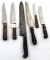 LOT: 6; KK; butcher knives