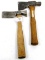 LOT: 2; KK; hatchets; lathing; shingling; original handles