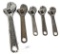 LOT: 5; KK; adjustable wrenches; 10”; 8” & 3- 6”