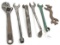 LOT: 6; Simmons; mixed lot of wrenches; including 1- 12” adjustable; 1-utility wrench
