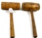 LOT: 2; KK; wooden mallets