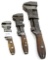 LOT: 3; KK; screw wrenches w/wood handles; 12; 8 & 6”
