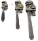 LOT: 3; KK; pipe wrenches; w/wood handles; 14;10; & 8”