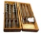 Simmons Hardware; wood box w/7 auger bits; No. X Farmer’s Assortment