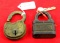 LOT: 2; Simmons; padlocks 1 w/key