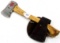 KK; hand axe w/sheath & logo button; super clean