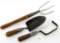 LOT: 3; KK; hand garden weeder; hand garden trowel; hand weed cutter