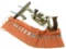 KK; K64; adjustable iron plane; complete with parts; & 20 cutters in felt roll