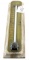 Simmons brass & wood thermometer; early piece; 11” long