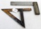 KK; LOT: 2- steel try-square; 4- square