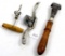 KK. LOT: 3- scraper; cork screw; spoke shave No. 92