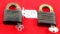 Simmons. LOT: 2- Simmons locks w/key